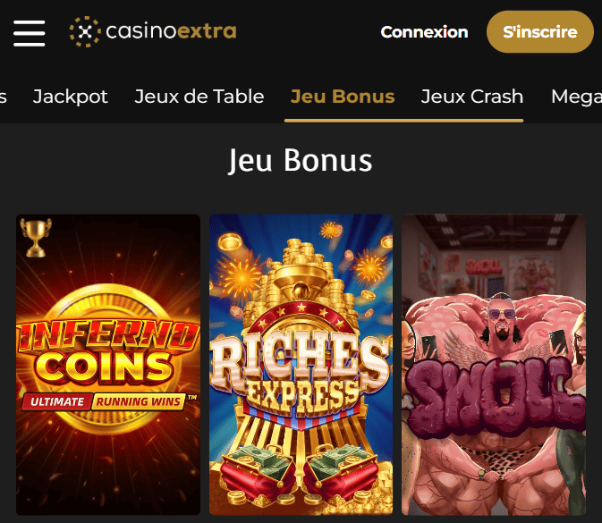 Achat de Bonus au Casino Extra Achat de Bonus Jeux du Casino-Extra en Ligne