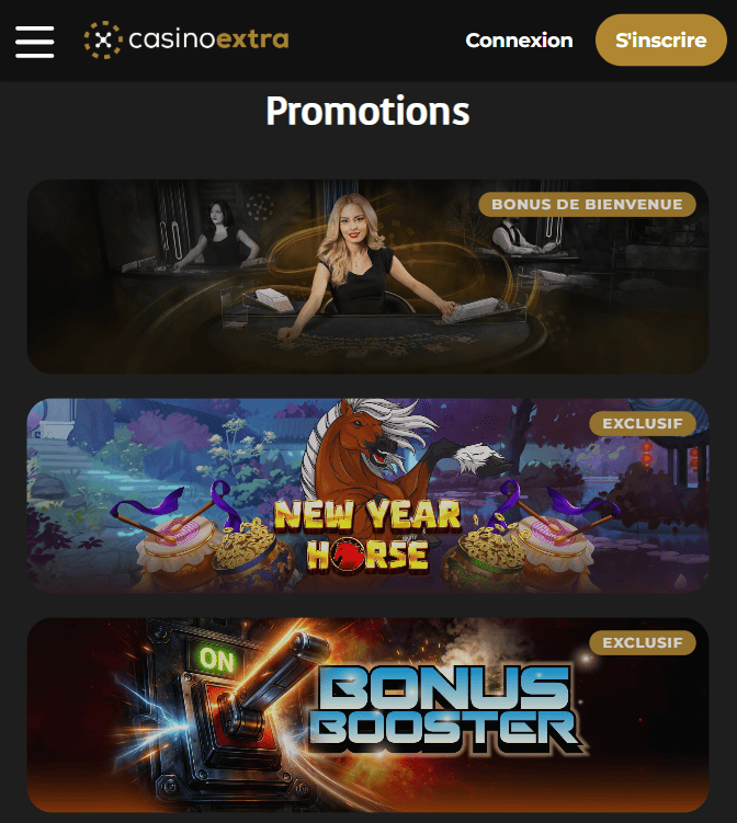 Bonus sur Casino Extra Obtenir Promotions et Offres en CasinoExtra 1