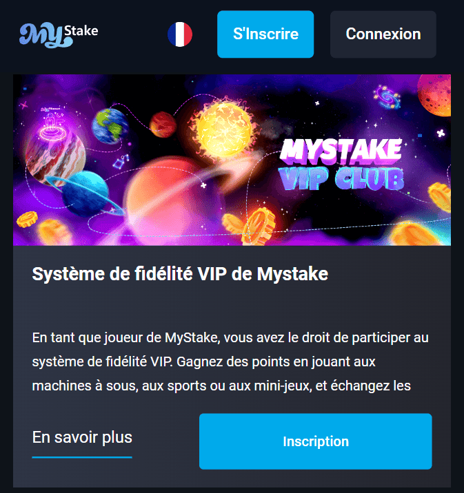Bonuses et Offres par MyStakeCom
