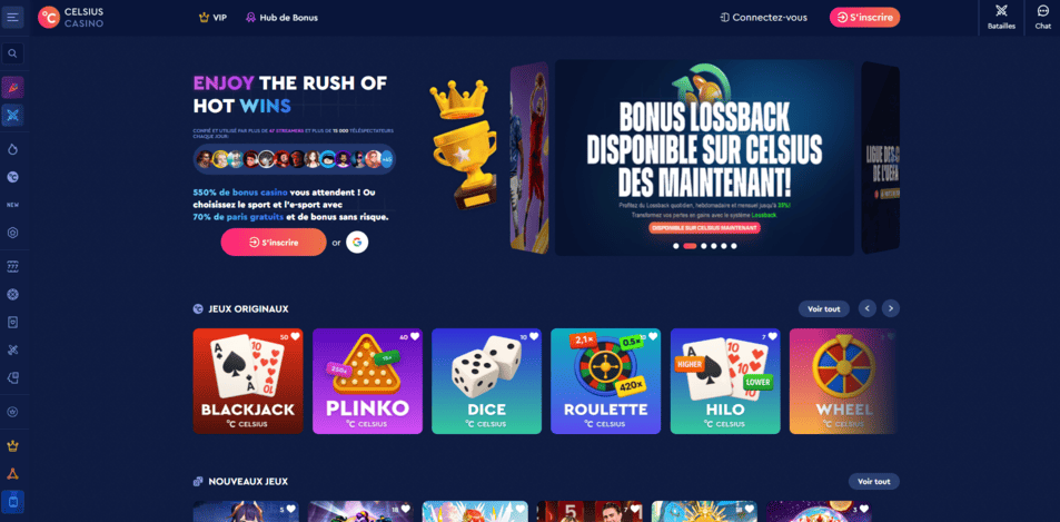 Celsius Casino Login à site le plus rentable CelsiusCasino